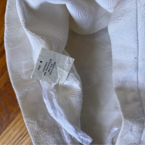 Yeohlee Vintage Suit Set Brocade Floral Cream Silk Blend - Picture 7 of 9